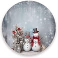 thumbnail image 2 of Christmas Snowman Coasters Absorbent Moisture Non-Slip Drink Coaster Ceramic Stone with Cork Base Desktop Protection, 4PCS, 2 of 6