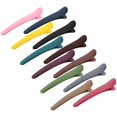 thumbnail image 2 of 12 pinzas para el cabello para peinar seccionamiento, YISSION 3.1 pulgadas, pinzas para el cabello de cocodrilo mate, pasadores para el cabello, sin arrugas, pinza para el cabello con pico de pato, ac, 2 of 4
