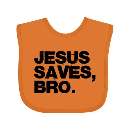 

Inktastic Jesus Saves Bro Christian Gift Baby Boy or Baby Girl Bib