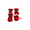 Red, variant on ZORVEX 4pcs Waterproof Winter Pet Dog Shoes Anti-slip Rain Snow Boots Footwear Thick Warm for Small Cats Dogs Puppy Dog Socks Booties,Black