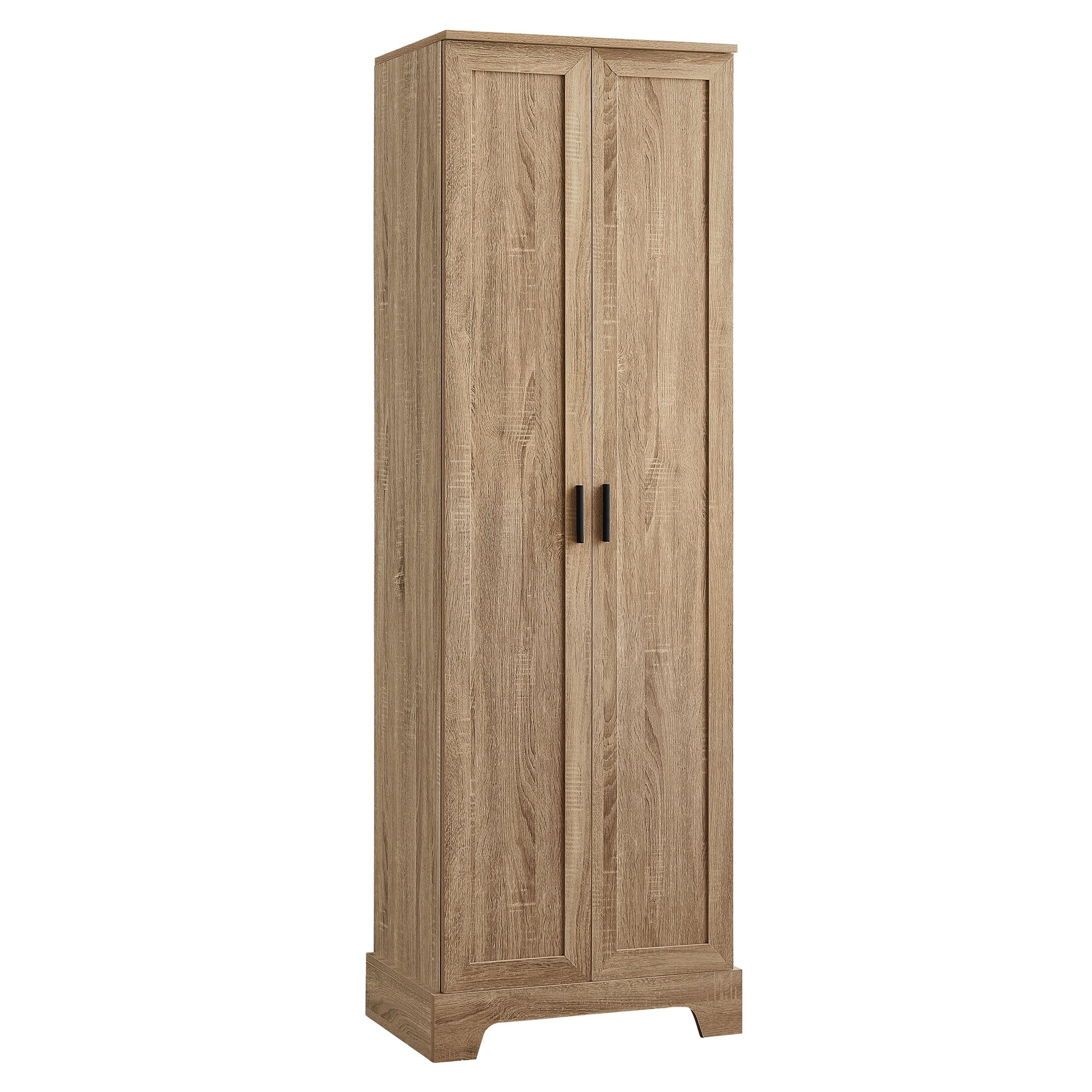 Storage Cabinet with Two Doors Adjustable Shelves Kitchen Pantry Storage Cabinet for Living Room Bathroom, Office