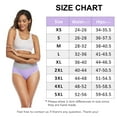 thumbnail image 6 of wirarpa Women's Cotton Underwear High Waist Briefs Panties 4 Pack Sizes 5-10, 6 of 6