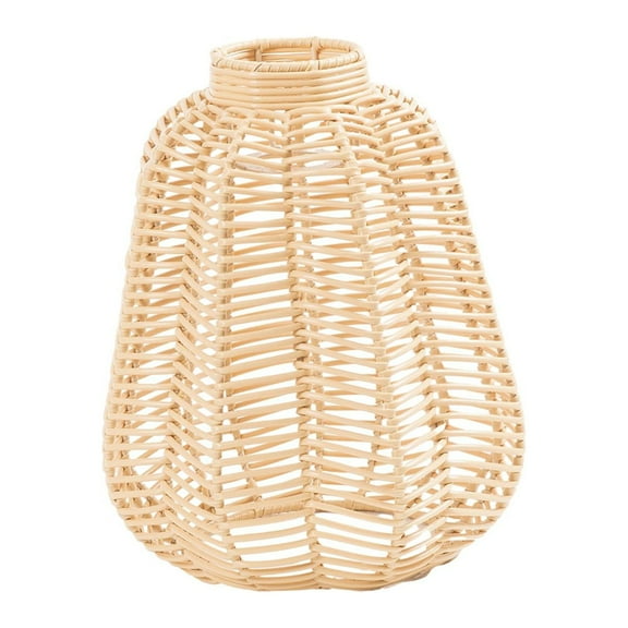 Woven Lamp Shade Chandelier Cover Bulb Guard Boho Lighting Fixtures Light Cover for Dorm Kitchen Island rattan