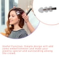 thumbnail image 4 of 2Pcs Non-trace Épingles à Cheveux Matériau Robuste Simple Charmant Coiffeuse Clip Style à la Mode pour Bébé Femmes Filles Dame Trois Amour Blanc, 4 of 8
