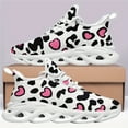 thumbnail image 2 of Coolcustomize Women's Cow Print Love Couple/Style Sneakers, Lightweight Traners, Lace-Up Low-top Runinng Shoes Suitable for Gym, Training, Walking - Romantic Gift for Valentine's Day/Wife/Girlfriend, 2 of 6