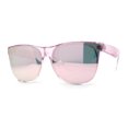 thumbnail image 2 of Inset Lens Pink Mirror Lens Horn Rim Sunglasses Pink, 2 of 4