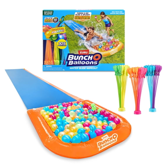 Bunch o Balloons Tropical Party Water Slide Wipeout 16ft Lane by ZURU