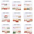 thumbnail image 2 of Pendientes de Navidad para mujeres y niñas, juego de pendientes colgantes de joyería navideña de Acción de Gracias kaili Sencillez, 2 of 5