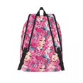 thumbnail image 3 of Customized Pink Barbies Faces Canvas Backpack Men Women Basic Bookbag for School College Bags, 3 of 5