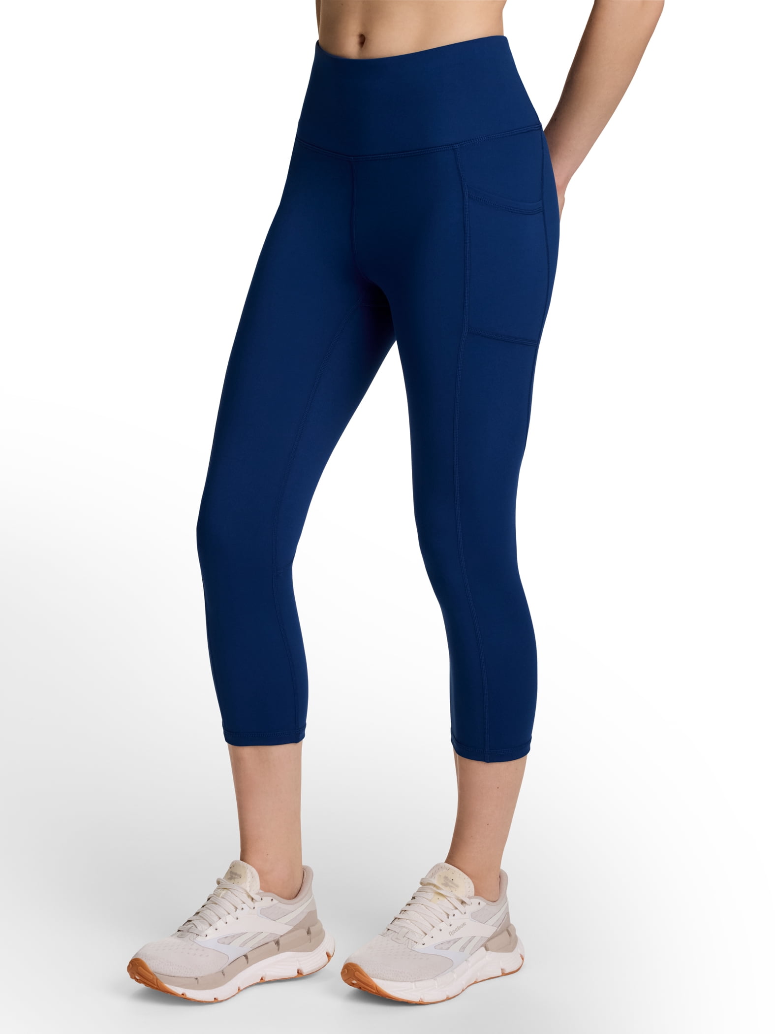 Reebok Women's and Women's Plus Everyday High Rise Capri Leggings, 20" Inseam, Sizes XS-4X