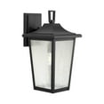 thumbnail image 5 of Padgett Collection One-Light Transitional Textured Black Clear Seeded Glass Outdoor Wall Lantern, 5 of 10