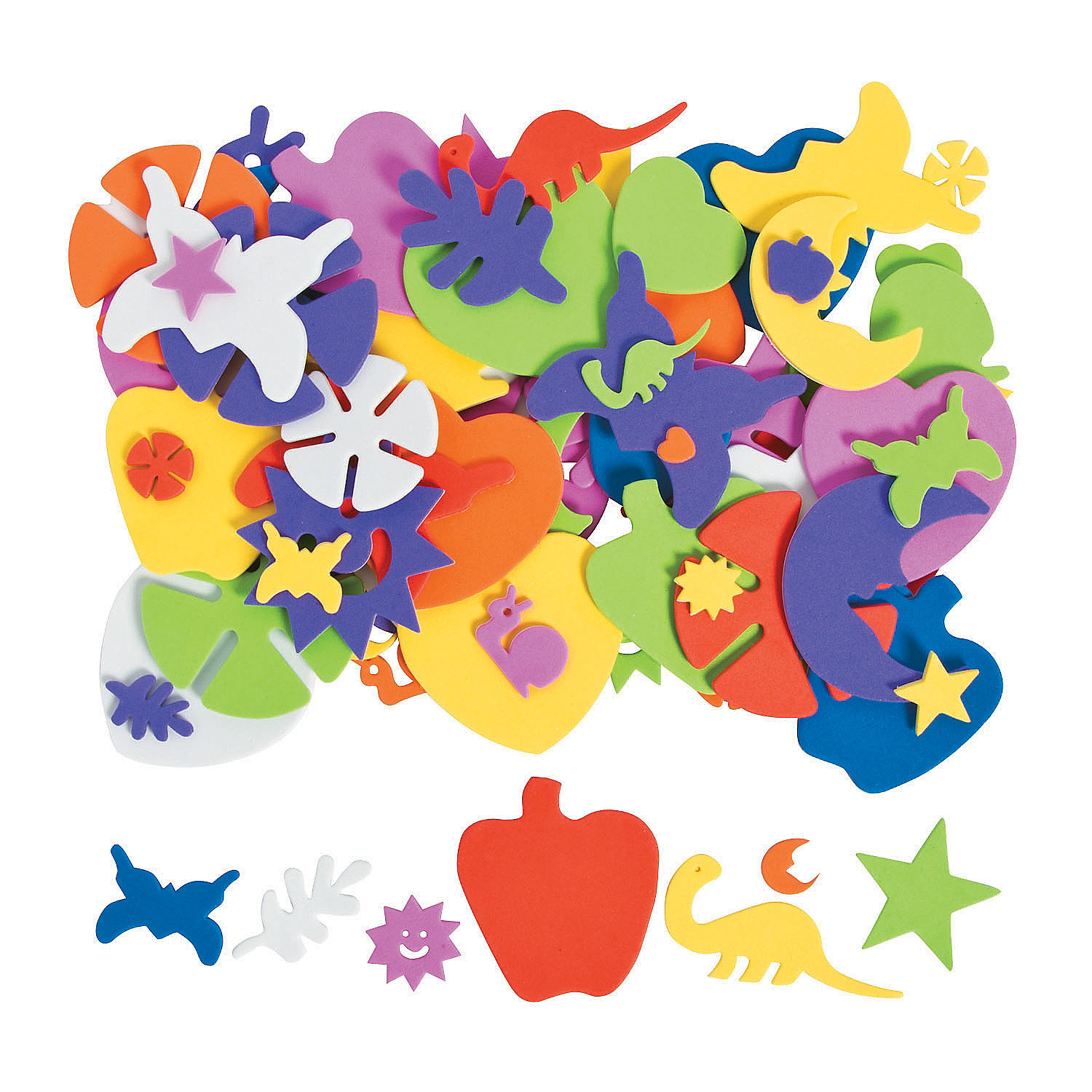 Awesome Adhesive Foam Shapes 1200Pcs Craft Supplies 1248 Pieces