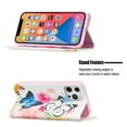 thumbnail image 3 of iPhone 13 Wallet Case PU Leather Folio Flip Stand, Allytech Magnetic Credit Card Holder Protective Anti-Scratch TPU Bumper Skin Cover for iPhone 13 6.1" 2021, Butterfly Floral, 3 of 4