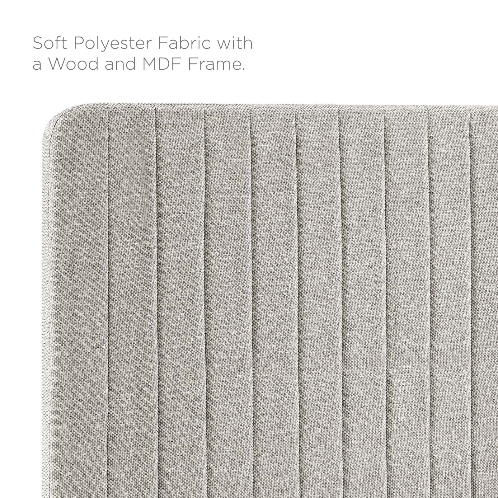 Tufted Headboard, Full Queen Size, Fabric, Light Brown Oatmeal, Modern Contemporary Urban Design, Bedroom Master Guest Suite