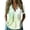 Multicolor, variant on Womens Summer 3/4 Sleeve Tops Casual Collared V Neck Loose Blouse Retro Metallic Shiny T Shirts