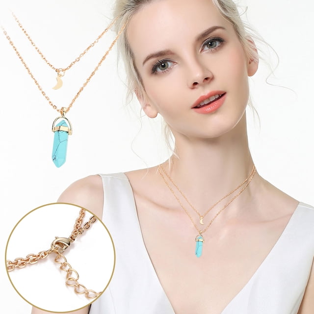 Señoras moda Vintage cielo luna colgante collar joyería regalo joyería Wmkox8yi sjalhkljlk1170