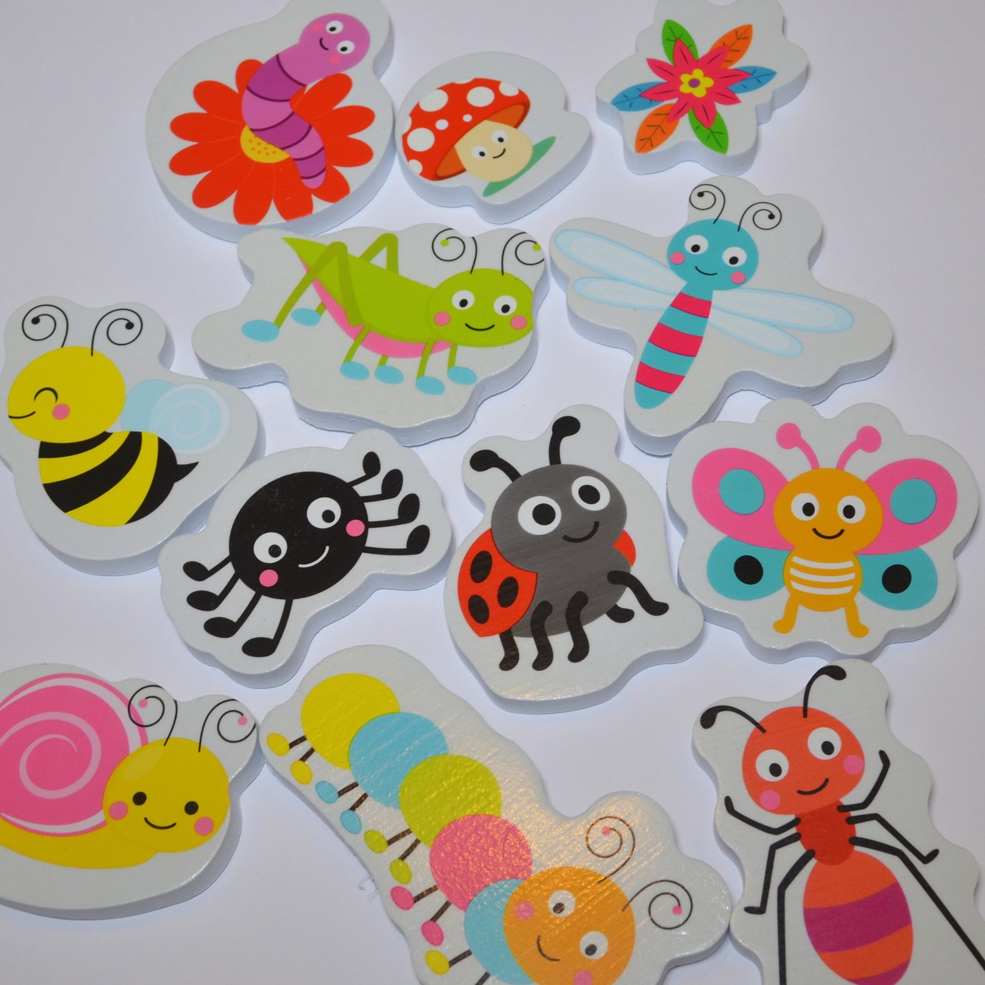 Buddy & Barney: Bath Time Stickers - Bug Buddies - 12 Reusable Chunky Foam Pieces, Insect Characters, Mesh Storage, Water & Tub Toy, Kids-Toddlers 1+