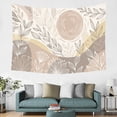 thumbnail image 2 of Boho Tapestry Wall Hanging – Floral Garden Tapestry for Bedroom, Living Room & Outdoor Decor, Peach Skin Fabric Hippie Mandala Tapestry, Large Polyester Wall Art, 2 of 6