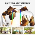 thumbnail image 4 of Haiem Autumn Raccoon In Forest for Men's Fashion Hoodies & Sweatshirts with Kangaroo Pocket,Hooded Sweatshirt with Eye-catching Drawstrings-Medium, 4 of 7