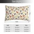 thumbnail image 2 of Goofa Funny Chicken Print Plush Throw Pillow Case, Soft Velvet with Hidden Zipper, Decorative Cushion Cover for Sofa, Bed, Car, and Home Décor-14"x20", 2 of 5