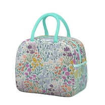 Womens Pioneer Flower Floral Print Pattern Lunch Box for Work,Insulated Lunch Bag for Women,Loncheras Para Mujer,Leakproof Adult Lunch Bag for Work,Beach,Travel,Picnic,Camping