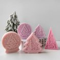 thumbnail image 2 of Molde de silicona con forma de bola de cristal para árbol de Navidad, hecho a mano, para velas aromáticas, molde de resina de yeso, moldes para decoración navideña DIY, 2 of 5