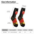 thumbnail image 2 of Fuzoiu CHARRO SUIT Print Athletic Crew Socks for Men & Women,Casual Crew Socks,Above Ankle Crew Socks for Business, Casual, 2 of 6