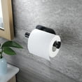 thumbnail image 5 of YIGII Adhesive Toilet Paper Holder - Self Adhesive Black Toilet Paper Roll Holder Wall Mount for Bathroom and Kitchen, SUS-304 Stainless Steel, 5 of 7