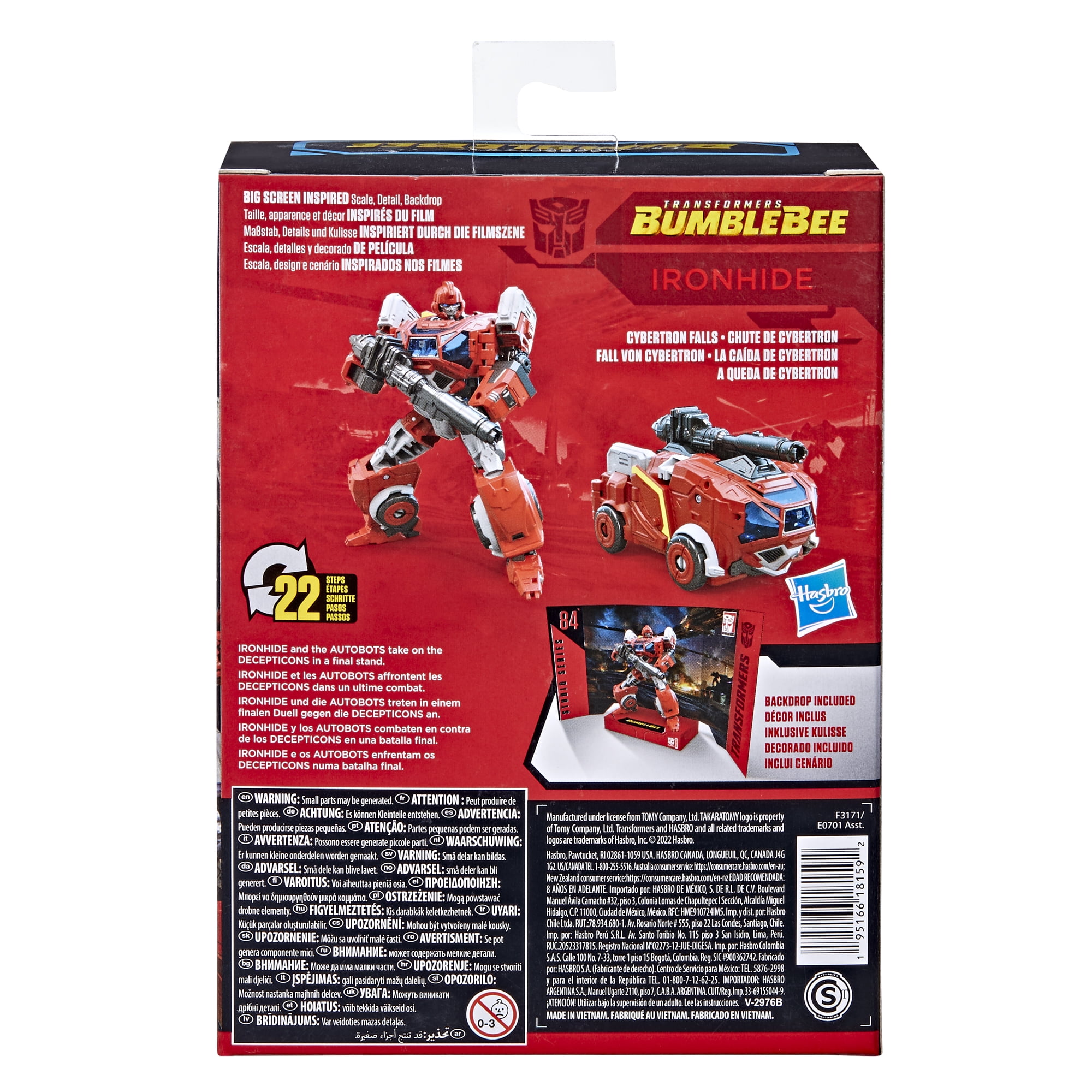 Transformers Studio Series Ironhide and Arcee Kids Toy Action Figure Set for Boys & Girls
