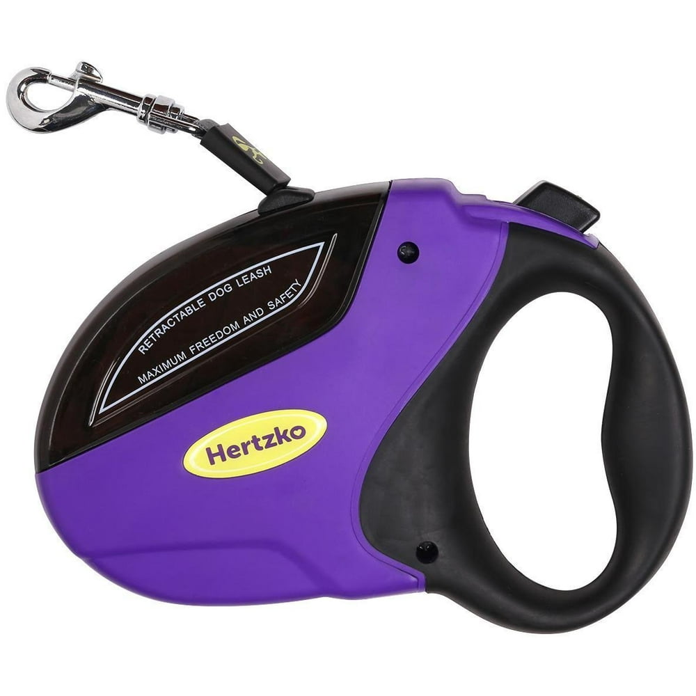 Heavy Duty Retractable Nylon Dog Leash by Hertzko For Dogs up to 110