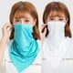 thumbnail image 4 of sweethay Ciclismo cara bufanda protección a prueba de viento al aire libre elástico protector solar seguridad deporte lavable reutilizable pesca Ciclismo Blanco sweethay OD023174-01, 4 of 6
