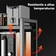 thumbnail image 3 of Estante para Microondas Organizador de Cocina, Estante Extensible de 3 Niveles con Ganchos para Utensilios, Tabaquera y Portatablas,Soporte para microondas para Cocina Negro, 3 of 7