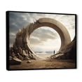 thumbnail image 2 of Designart "Surrealism in Grey Cosmic Canyon" Landscapes Framed Wall Art - Traditional Grey Surrealism Landscape Entryway Framed Wall Art, 2 of 6
