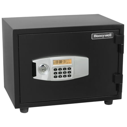 Honeywell Safes, 0.6 Cu ft, Water-Resistant Steel Fire and Security Safe Dual Digital Lock Key, 2113