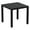 Black, variant on Compamia Ares 31" Square Resin Patio Dining Table in Brown