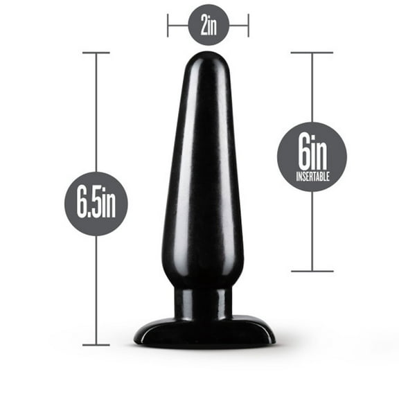 Blush Anal Adventures Basic Anal Plug - Large Black