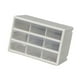 thumbnail image 4 of Cajonera de plástico BLESIY 9 cajones para guardar juguetes blanco, 4 of 8