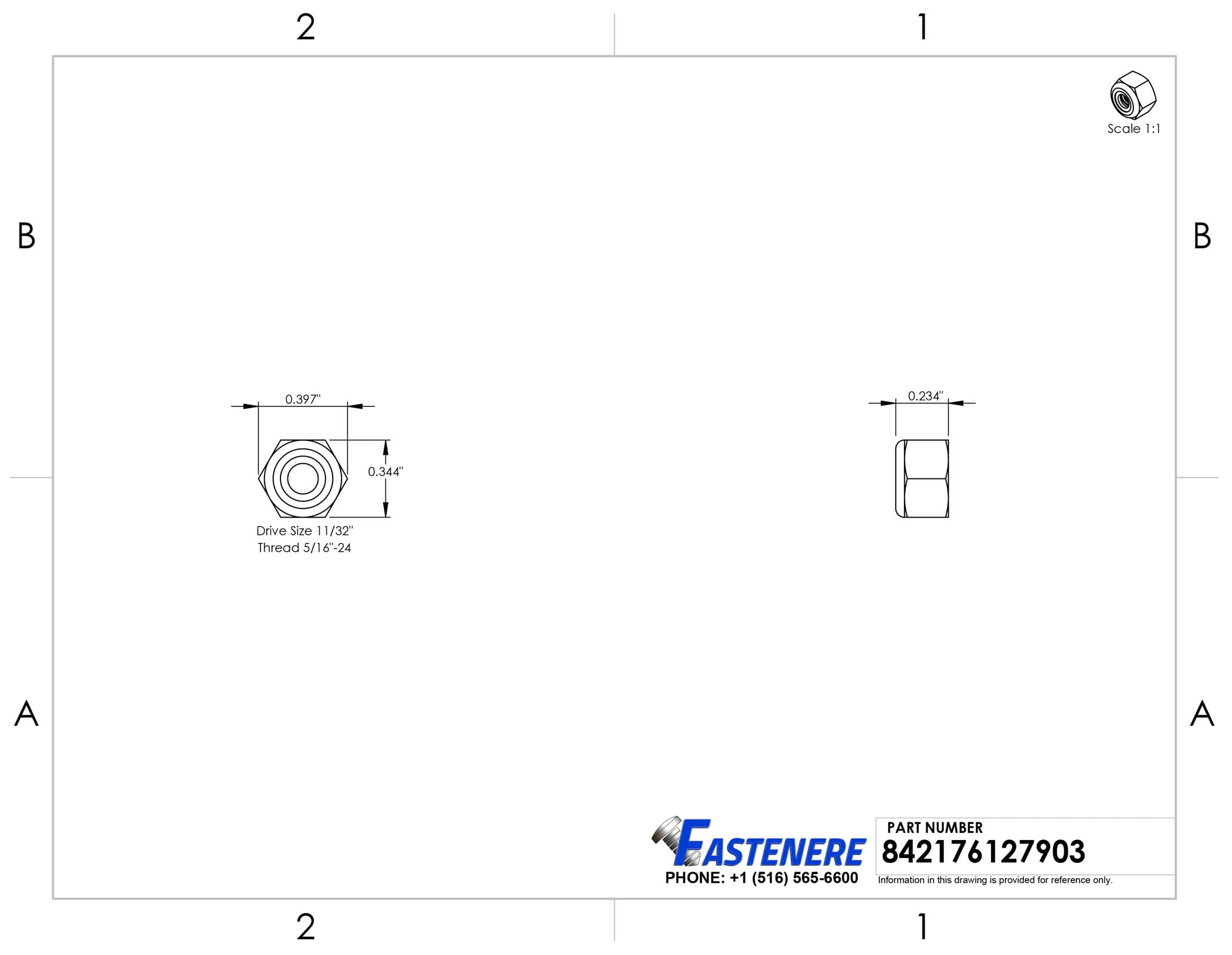 Fastenere Nylon Insert Hex Lock Nuts - #8-32 (1000-Pack) Solid Brass Alloy Steel Grade 360, Plain Finish, Corrosion-Resistant, Durable Multi-Use Hardware Nuts - Secure Fastening w/ Hex Socket Drive
