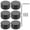 Black, variant on MasteelfCA 1 Set Metal Guitar Effect Pedal Footswitch Topper Effect Foot Nail Caps Aluminum Pedal Protection Cap