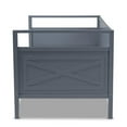 thumbnail image 2 of Allora Lit de Jour Format Simple en Bois Gris Style Ferme Cottage, 2 of 8