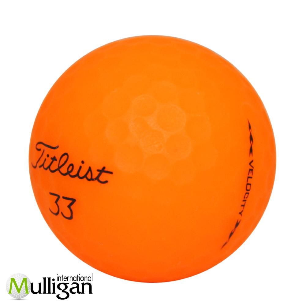Mulligan - 96 Titleist Velocity 2020 4A Recycled Used Golf Balls, Orange