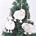 thumbnail image 3 of Colgante de madera con forma de ovejita, adorno colgante para el hogar, fiestas, decoración de la puerta principal., 3 of 5