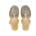 thumbnail image 3 of oqasdz Slippers for Women Summer Slip On Sandals with Hollow Toe Ring Jelly Pool Two Way Wear Versatile Openwork Sandals,Gold, 3 of 6
