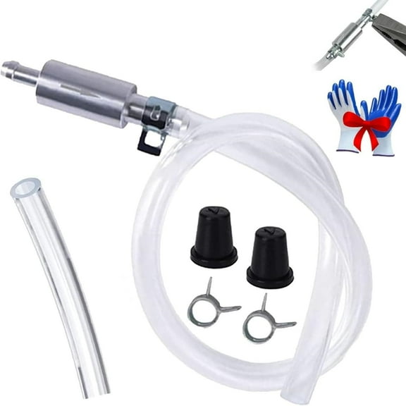 One Way Break Bleeder Valve, Tube Bleeding Tool Kit for Car Motorcycle Clutch, Universal Brake Fluid Bleeder Kit for Hydraulic Brake System, Hose Check Valve Soft Tube with Metal Clips(1PC)
