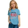 thumbnail image 3 of Gaexia 100 Days of T Shirts Size 10-12 Crewneck T-Shirt Short Sleeve Cotton Tee Tops Baggy Girls Back To School Clothes Casual Girl Clothes Outifit, 3 of 7