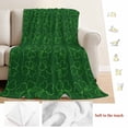 thumbnail image 5 of St. Patrick's Day Blanket Soft Cozy Warm Throw Blanket for Couch, Plush Fuzzy Flannel Fleece Blankets for Sofa, Spring Green Shamrock Lucky Leaves Bed Blankets Lightweight Gifts for Women, 40"x60", 5 of 9