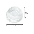 thumbnail image 3 of Wall Door Stop Door Knob Bumper & Wall Protector. Sound Dampening Self-Adhesive Door Stop (Clear, 12), 3 of 7