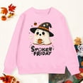 thumbnail image 4 of Towmus Girl Sweatshirts Halloween Ghost Cute Print Shirt Long Sleeve Pullover 6-12 Years Fall Tops, 4 of 5