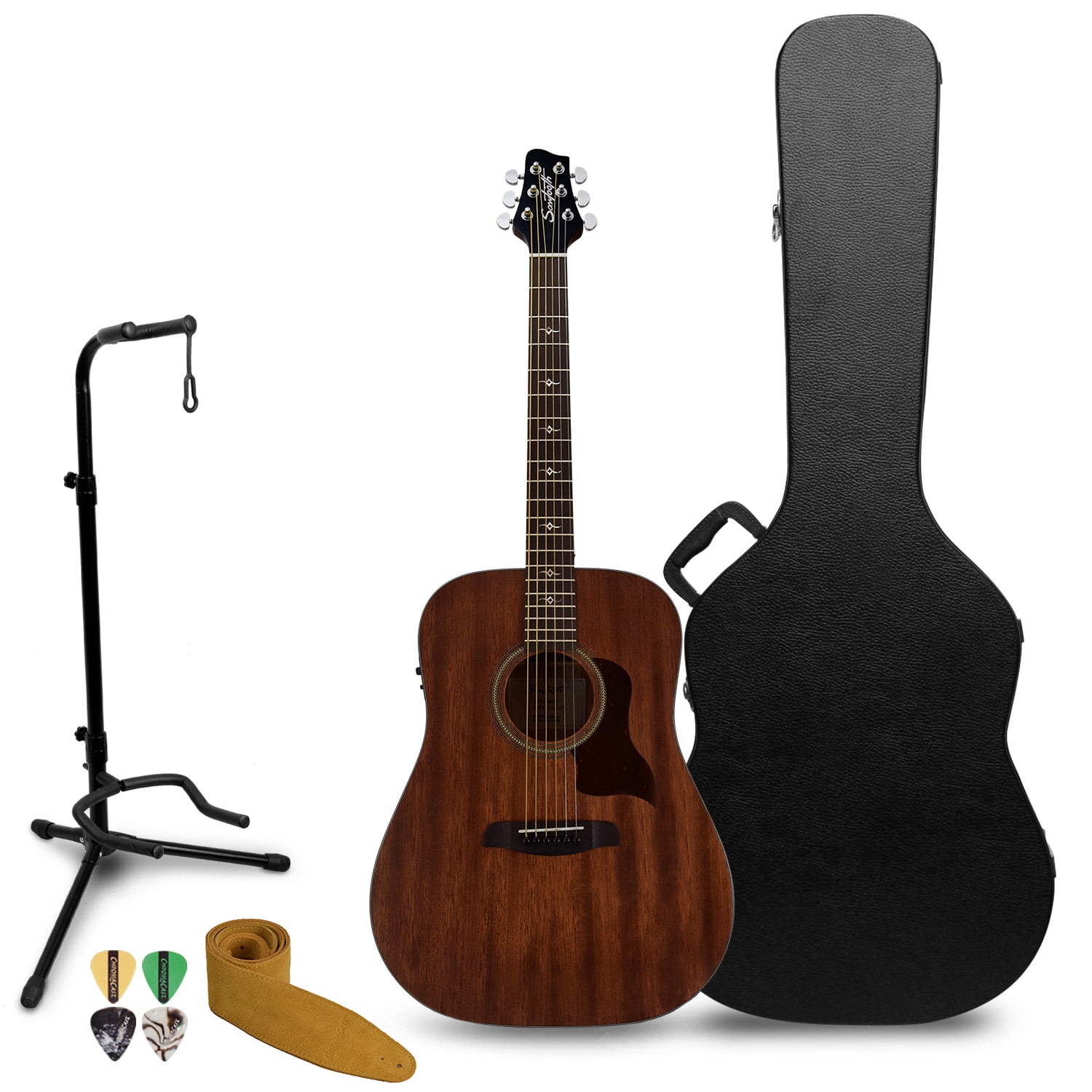 Ebony Body Acoustic Guitars For Sale