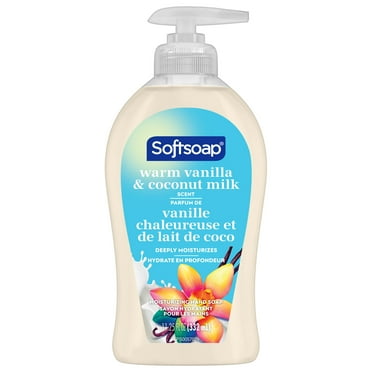 Softsoap Liquid Hand Soap, Warm Vanilla and Coconut Milk, 11.25 Fluid Ounce Bottle
